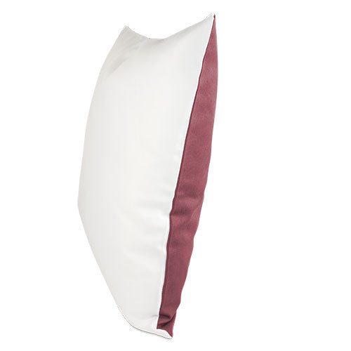 Cushion cover padding included (white front with raspberry back) 40x40