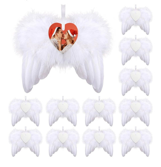White feather angel wings